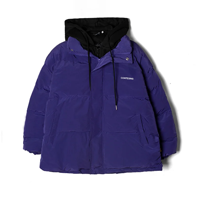 2021 Winter Women Oversized Parkas Coat Fashion Solid Thick Warm Hooded Padded Coat Casual Winter Outwear Jacket Parkas Women