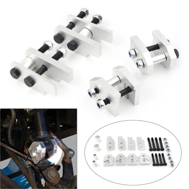 

2-inch Billet Full Lift Kit Front And Rear Suspension Motorcycle Chassis Compatible for Rhino 450 660 700 ATV XH-6210-SL D7YA