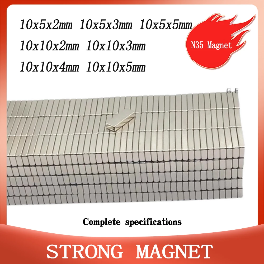 

Сильные магниты 10x5x3 мм