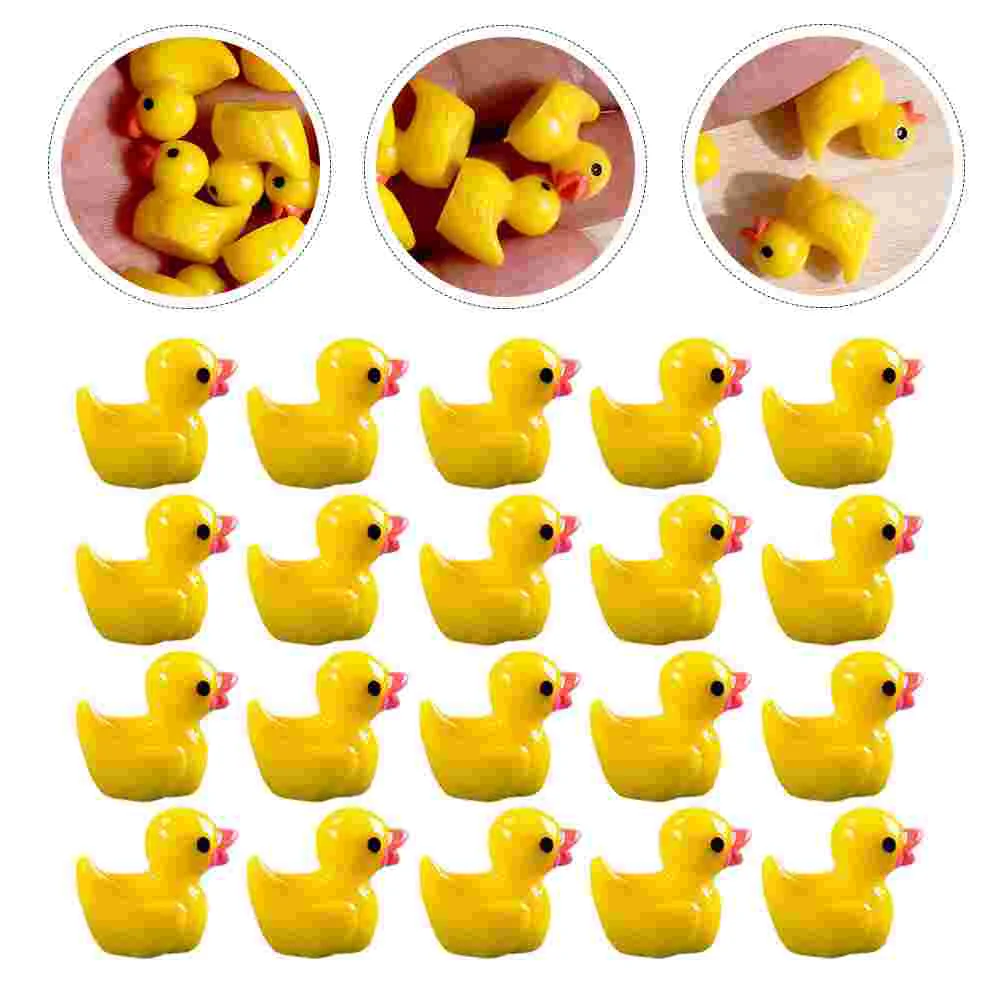 

Resin Duck Lovely Mini Figure Decorative Landscaping Figurine Tabletop Miniature Cake Toy