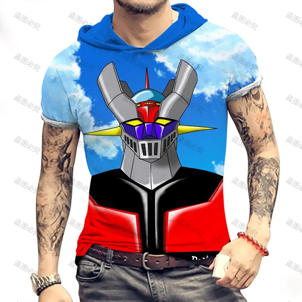 

Short Sleeve Mazinger Z Oversized T-shirt Hot Sale Men's Leisure Off White Breathable Fabric Luxury 2022 Hip Hop Y2k 3XL Couple