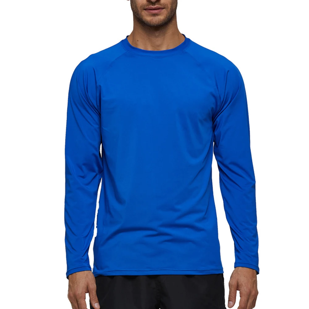 New Men's Fashion Long Sleeve Loose Sun Protection Suit UPF 50+ Beach Suit Surf Suit Water Sports Quick Dry Swimming Top T-Shirt