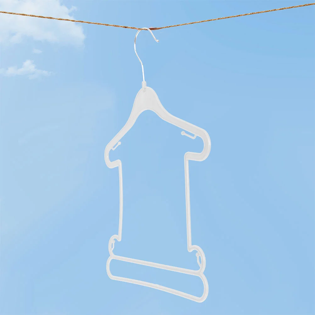 

12 Pcs Clothing Support Children's Suit Hanger Baby Swimsuit Plastic Kids Clothes Hangers