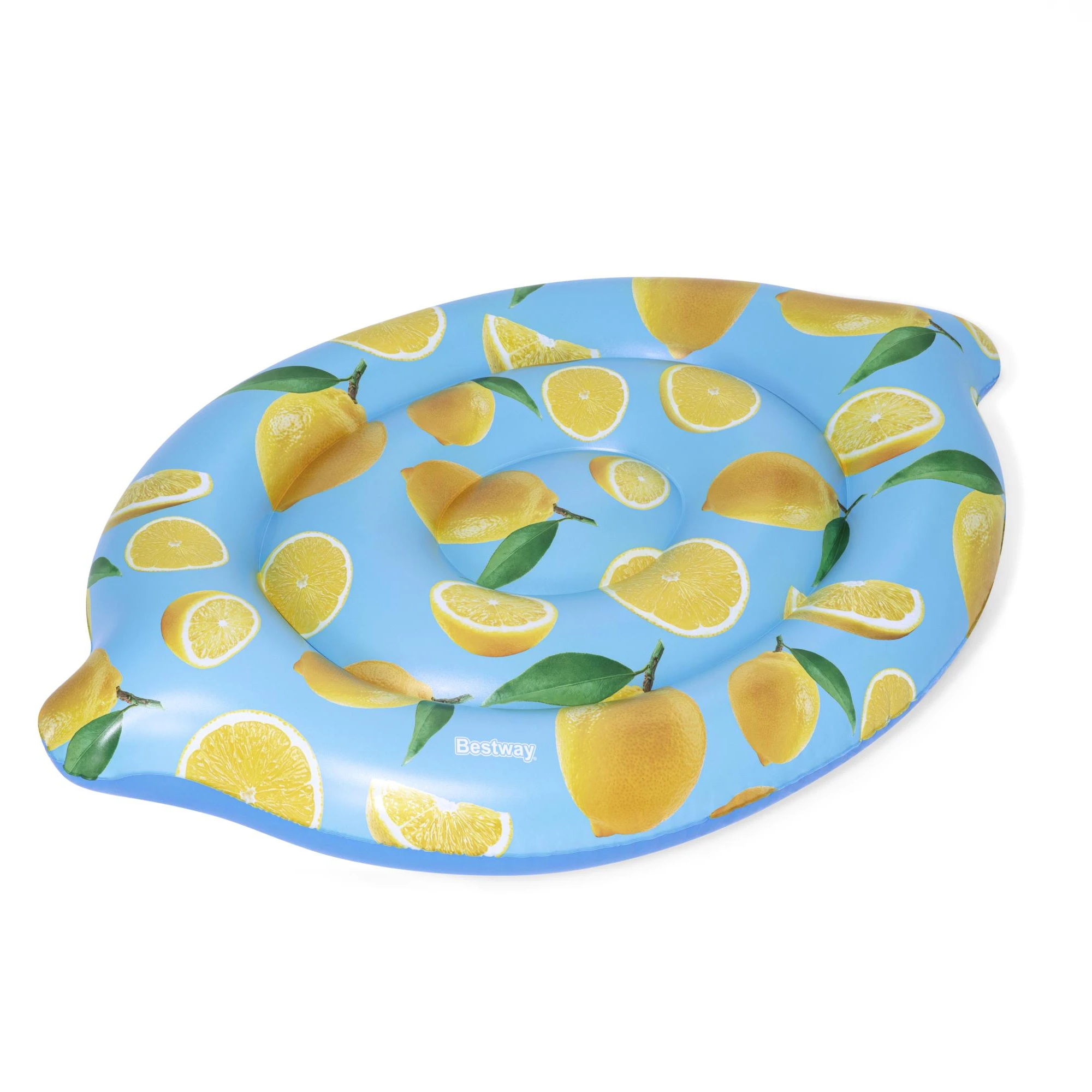 43392 Lemon Pattern Scented Swim Pool Float Inflatable Floating Island