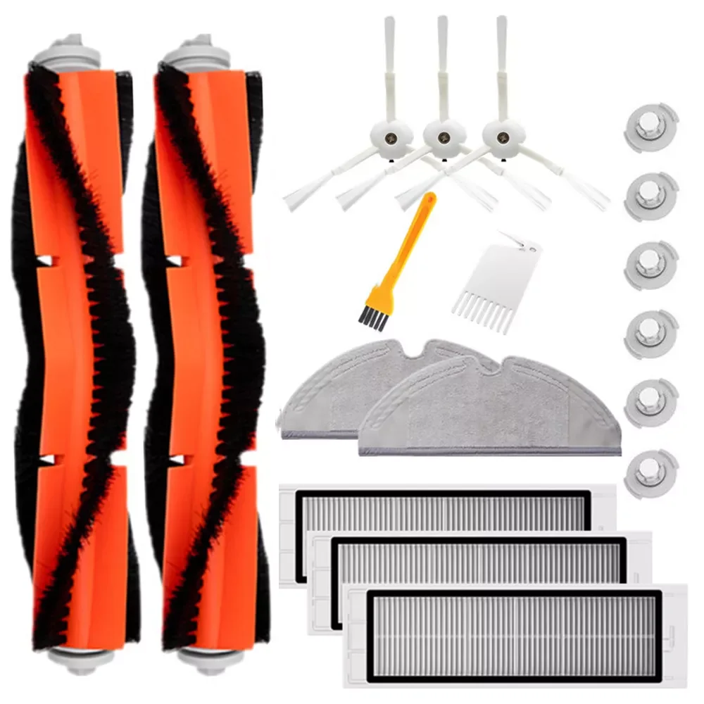 

18pcs/set Dust Catcher Dust Cleaner Vacuum Cleaner Accessories Set with Side Clean Brush Filter Side Brush for roborock S series