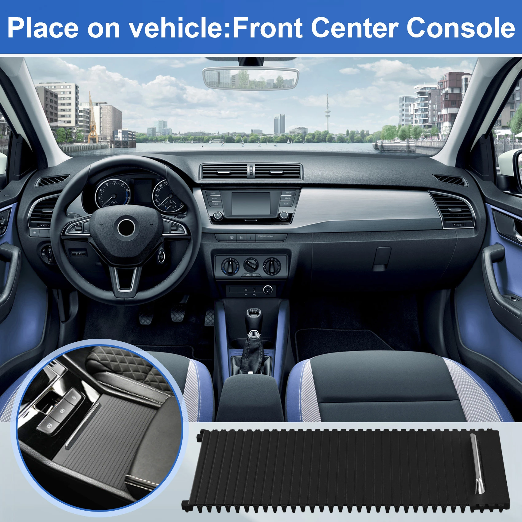 Салон автомобиля центральная консоль держатель для слепых чашек жалюзи напитков