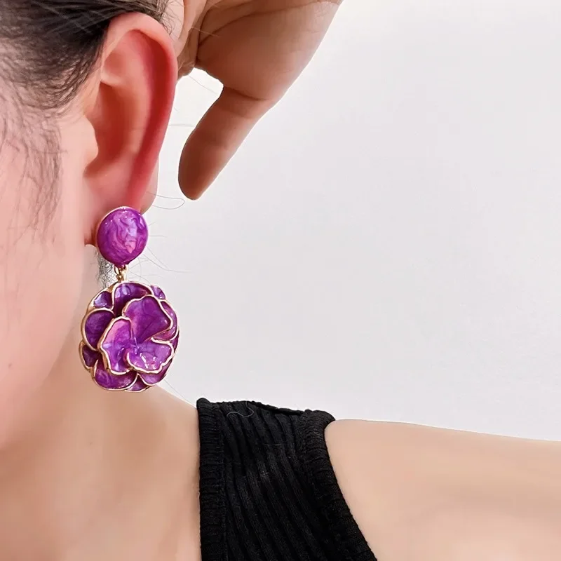 Женские серьги-гвоздики Draweye изысканные Винтажные серьги в Корейском стиле