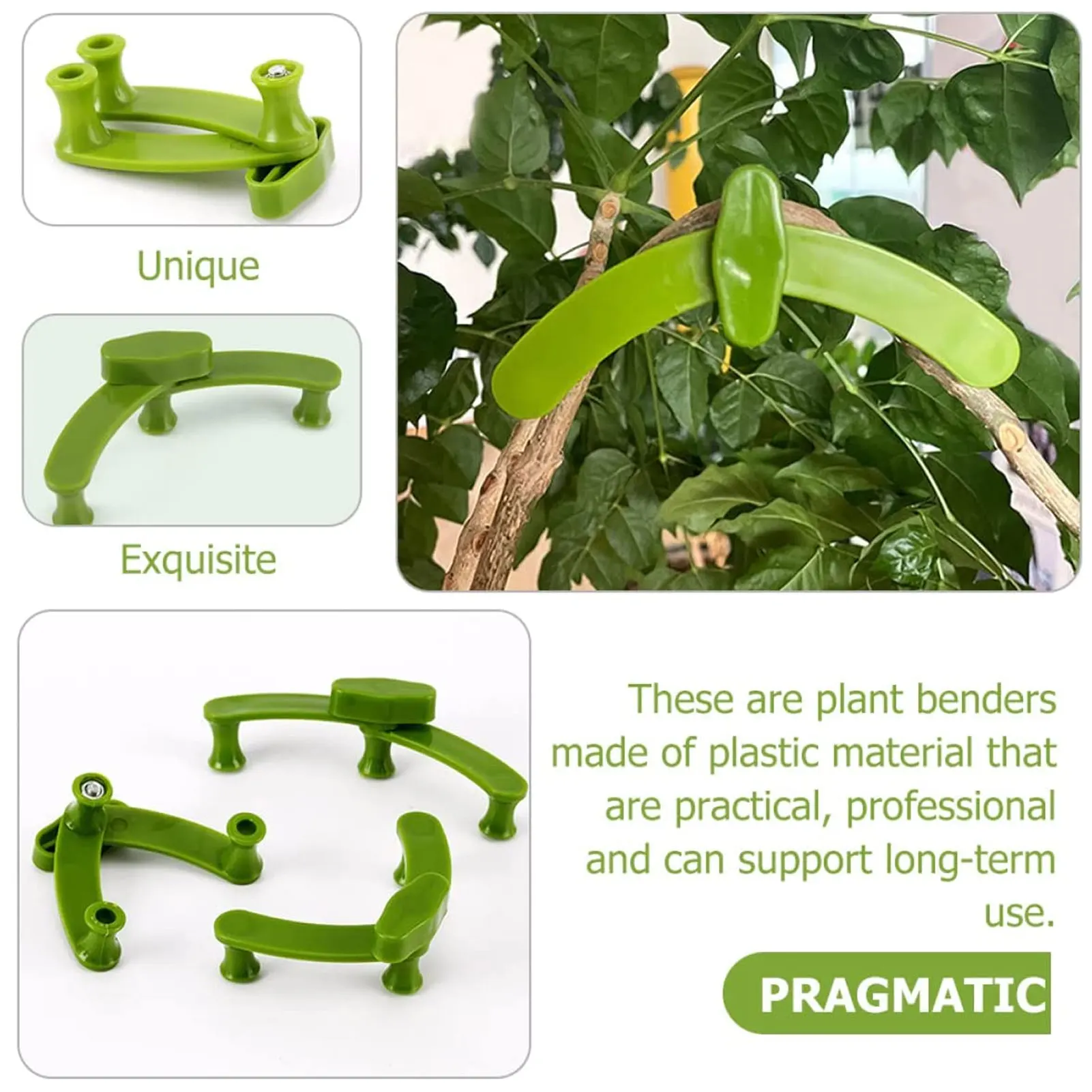 

10 Pcs Tree Branches Pressing Benders Twig Fixing Clamp Modelling Tool Limb Spreaders Adjustable for Garden Greenhouse Supplies