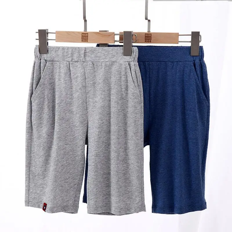 

Children's Shorts Pure Cotton Summer Baby Outfits Pants Wear Thin Breathable Boys' Quarter Pants 2-10Y Kids Casual Sports Pants