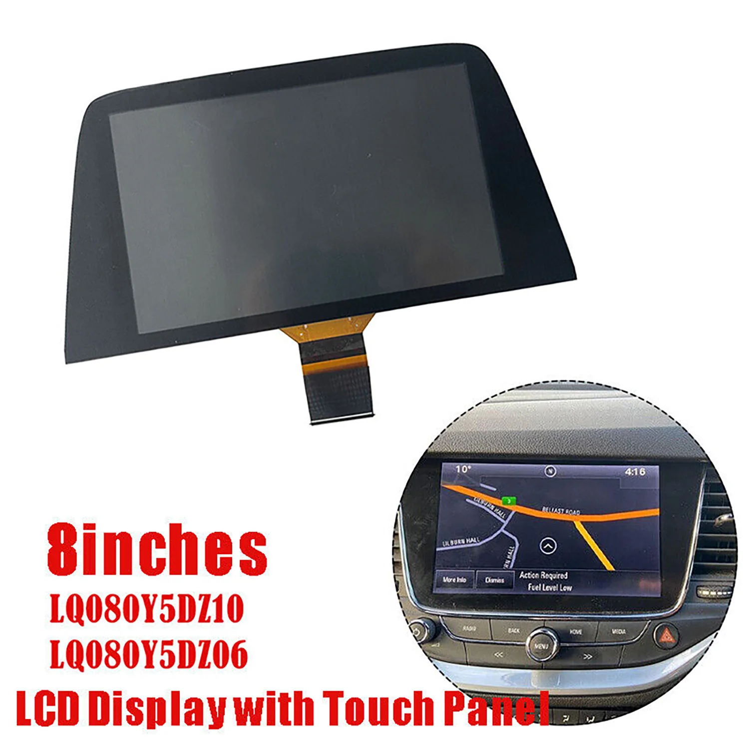 1 шт. 8-дюймовый ЖК-дисплей с сенсорным экраном LQ080Y5DZ06 LQ080Y5DZ09 для Opel Astra K 900 2015-2019 Buick
