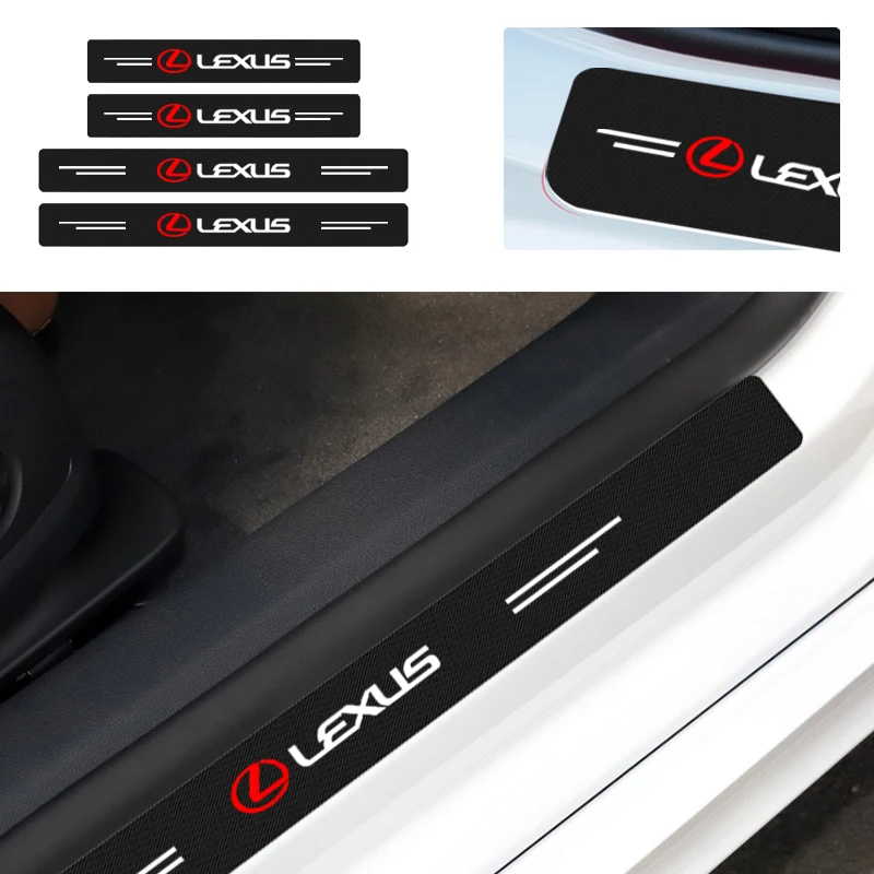 

Car Threshold Door Sill Protector Anti Scratch for Lexus CT200H IS250 RX300 RX350 RX450H LS460 GX460 GX470 ES350 NX300 Car Decal