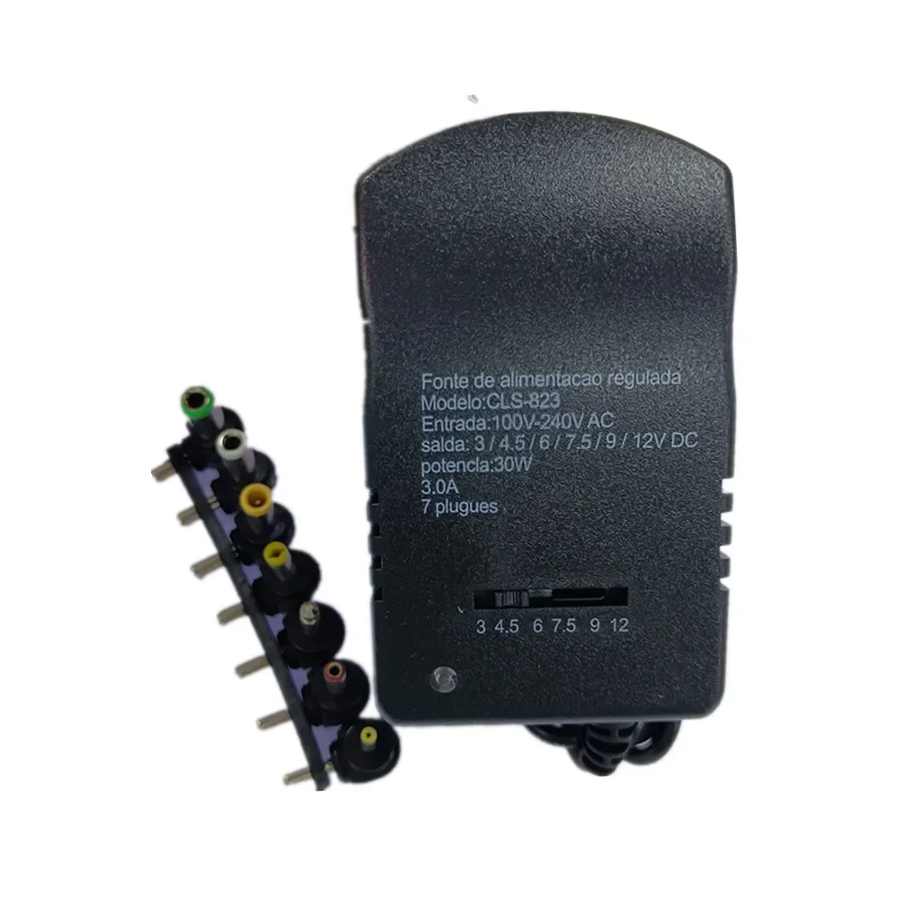 Универсальный адаптер питания Multi 3 В 6 9 12 Адаптер Кабель преобразователя вольт 7