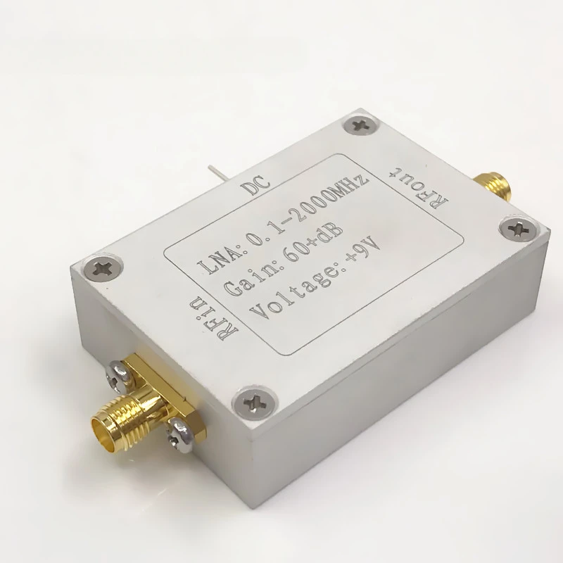 Радиочастотный широкополосный усилитель 0 1–2000 МГц 64 дБ