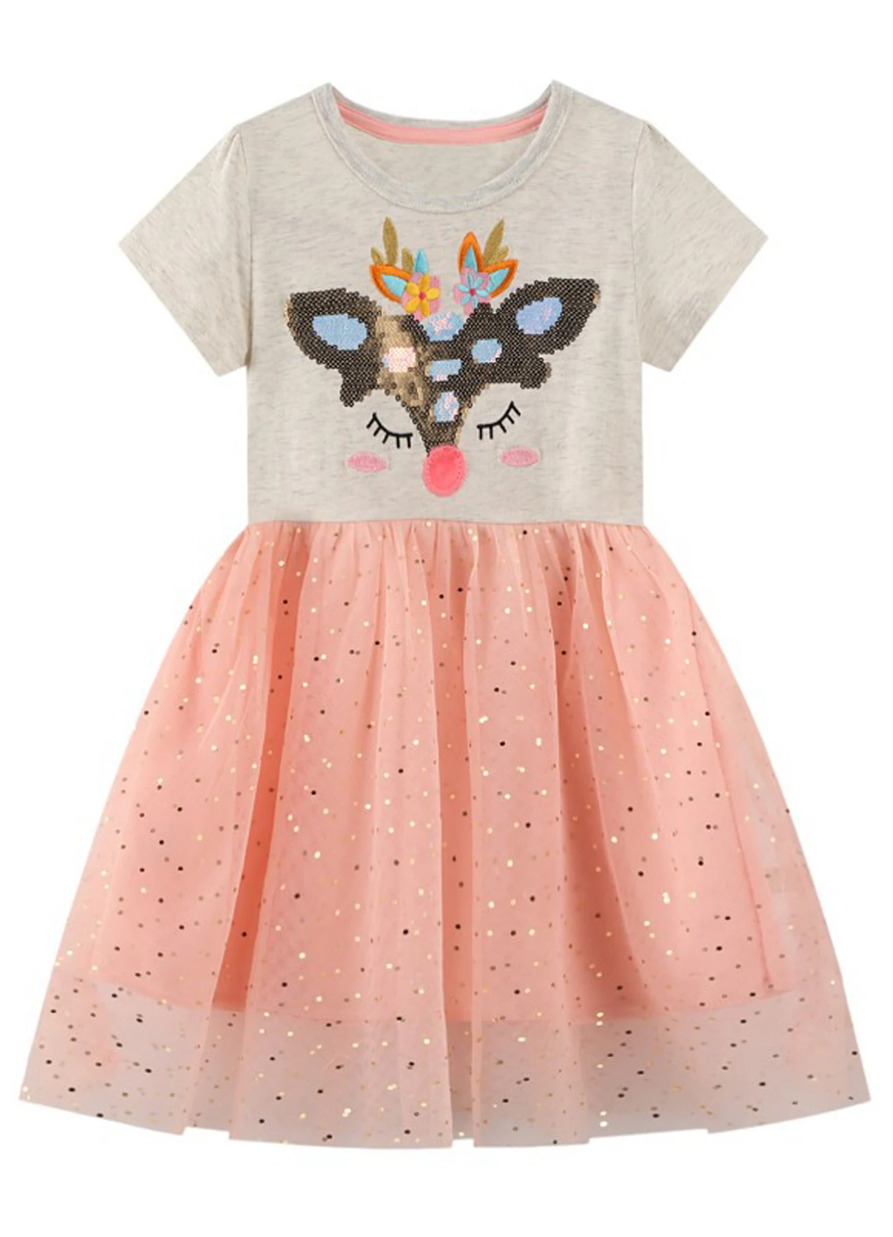 Jumping Meters Baby Girls Dress with Embroidery Cotton Princess Kids Costume Girl Clothes Toddler Dresses Robe Fille | Детская одежда и