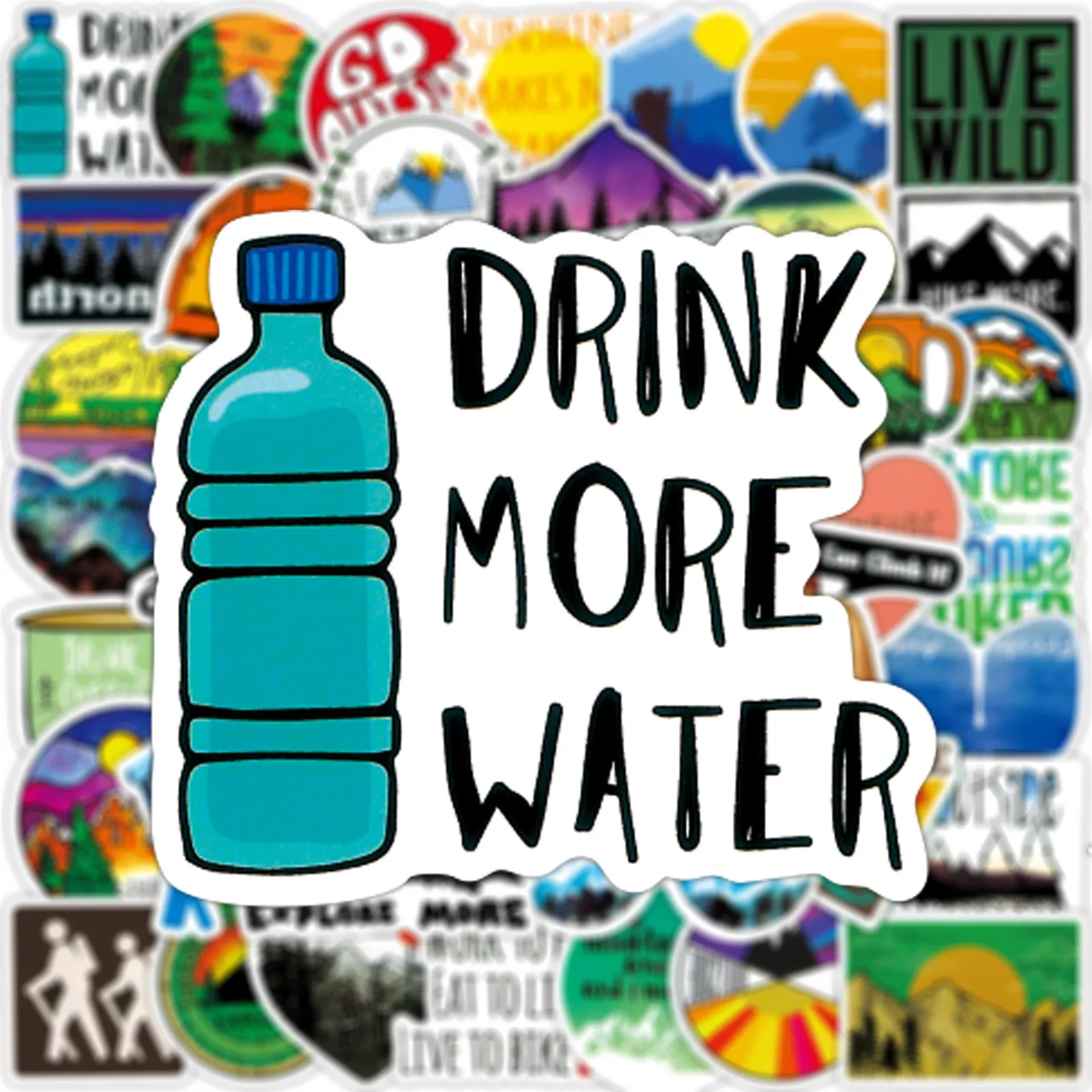 Стикеры для телефонов ноутбуков чемоданов велосипедов 10/50 шт. |