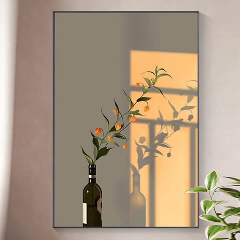 

Canvas Painting Sunset Light Leaves Flowers Posters Prints Still Life Modern Nordic Wall Art Pictures Living Room Home Decor