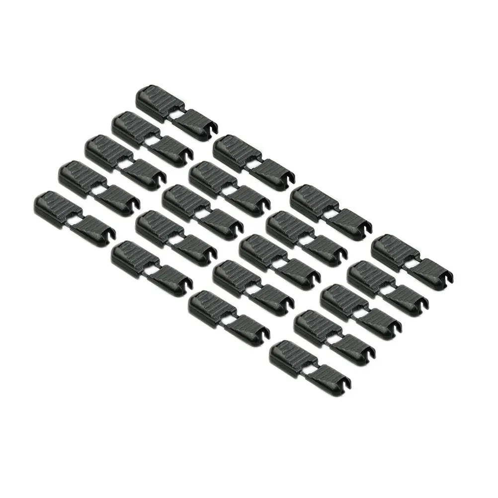 

20 Pcs/lot Ends Zipper Lock Zip Clip Buckle Black For Paracord Accessories/ Backpack/Clothing Bags Accessories Wholesale
