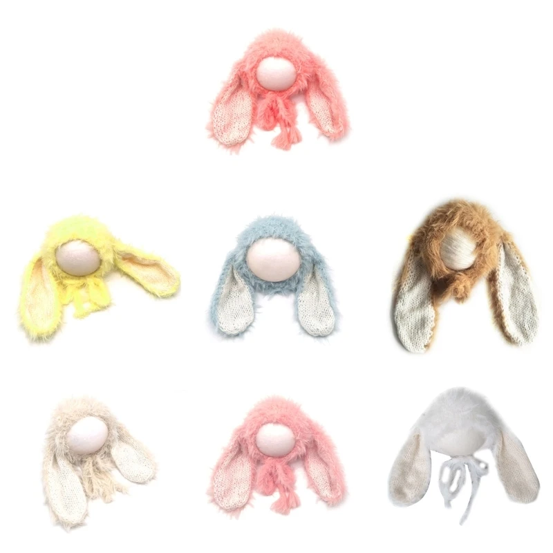 

Neutral Baby Shower Props Rabbit Ears Hat Photo Cosplay Cap Party Supply