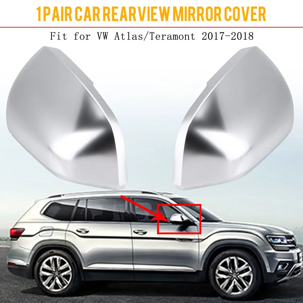 

1 Pair Car Rearview Mirror Shell Cover Protection Cap Wing Mirror Housing for Atlas for Teramont 2017-2018