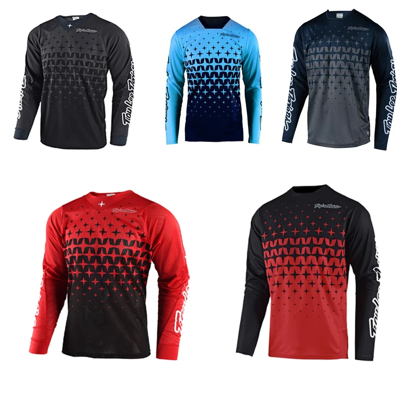 

free shipping mtb motocross downhill jersey mountain bike moto rcycle bike mx off-road bike t-shirt long sleeve