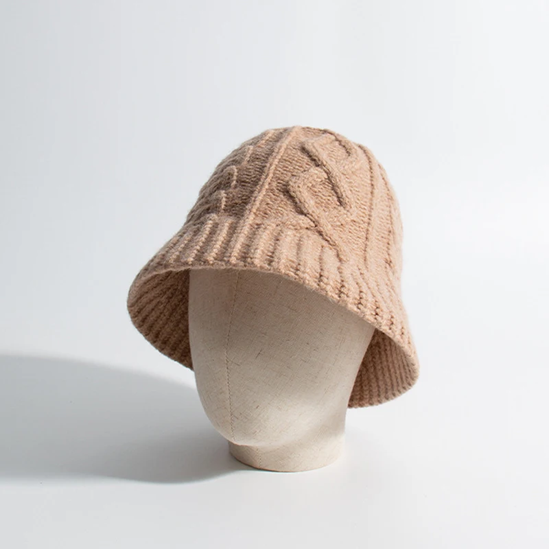 

2022 Panama Warm Winter Women's Bucket Hat For Teens Felt Wool Hat For Girl Sautumn and Winter Fashion Black Hip Hop Hat Cap