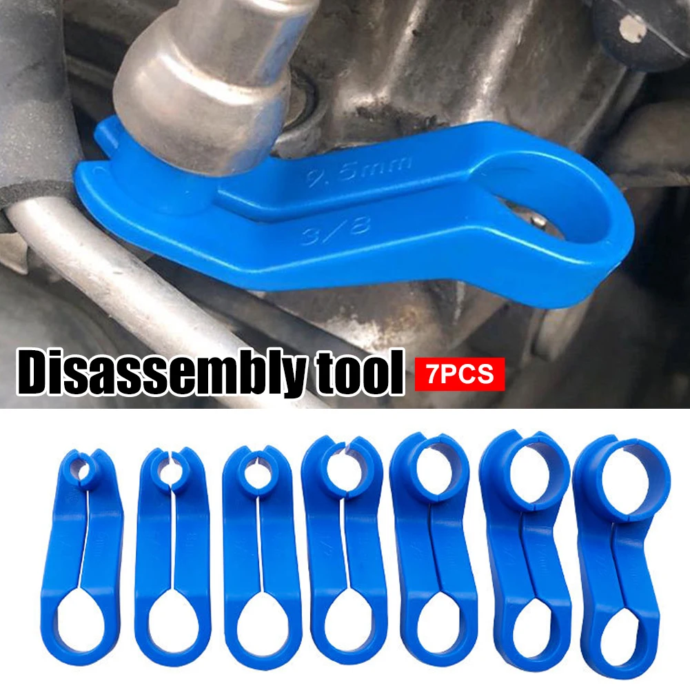 

7PCS AC Car Fuel Line Disconnect Tool Air Conditioner Transmission Oil Cooler Line Tools Auto Repair Kit Set for Ford Chrysler