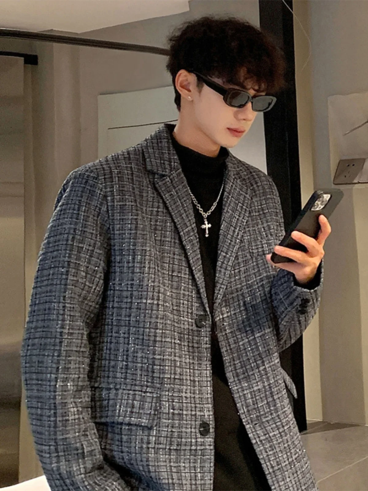 Британский изящный мужской костюм Yupi Graceful осень 2023 новый модный брендовый Ruffy