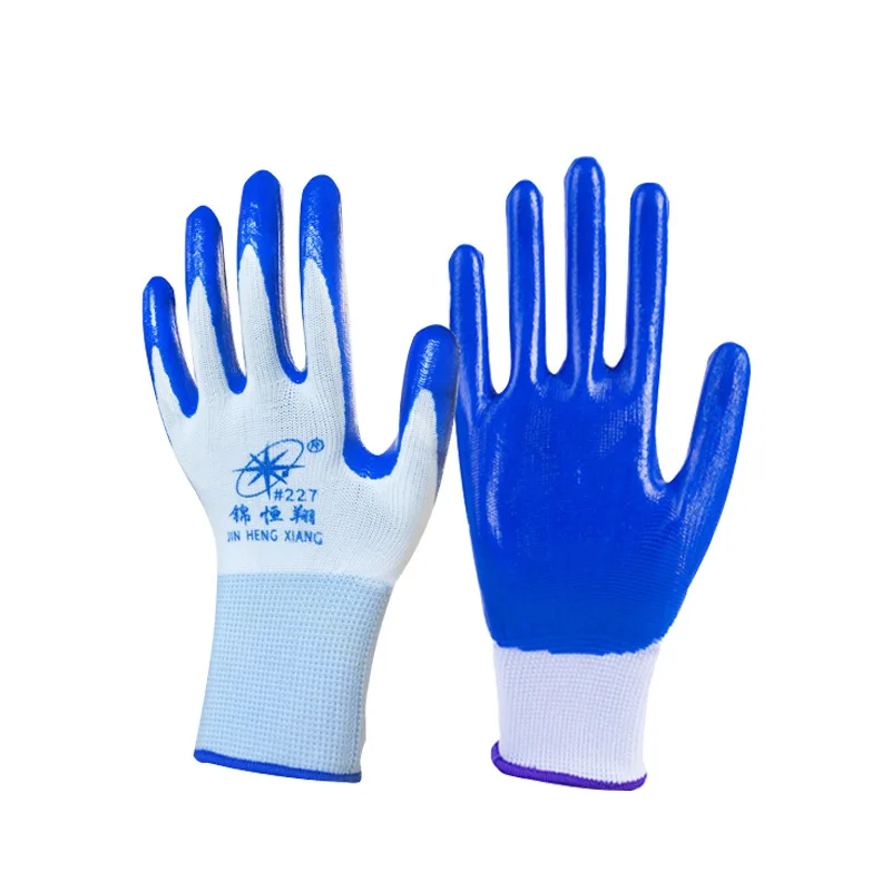 

Construction Site Work Wear-resistant Leather Workers Moving Bricks Plastic Gloves Women's Labor Protection Waterproof Gloves