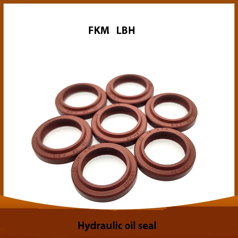Резиновое гидравлическое пылезащитное уплотнение типа LBH FKM шаг 5 мм поршневое