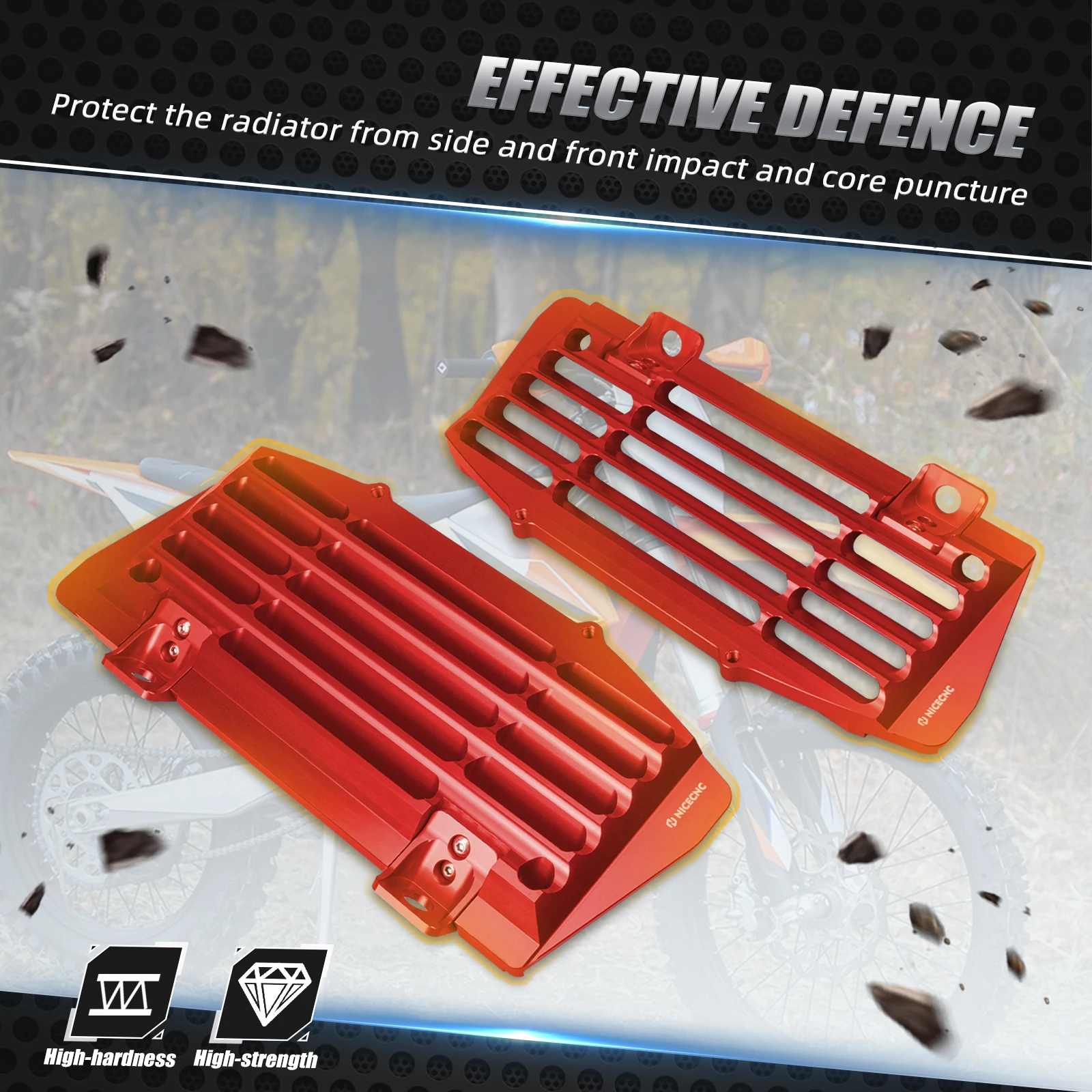 Для газового газа ec 300 2023 масляный радиатор двигателя Защитный для GASGAS EX EC MC 125 200 250