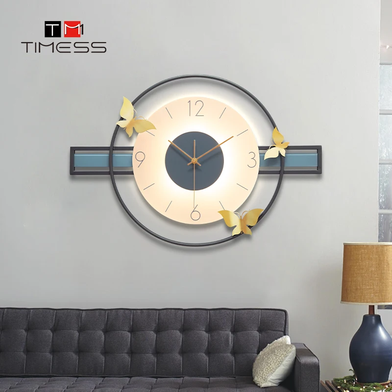 TIMESS Creative Wall Clock Living Room Modern Dersign Simple Art Decoration Clock Household Fashion Hanging Wall Watch Horloge