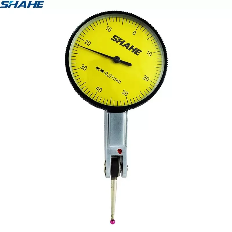 

Shahe Precision Tools 0-0.8 mm 0.01 mm Metric Dial Test Indicator with Red Jewel Metric Measuring Dial Indicator