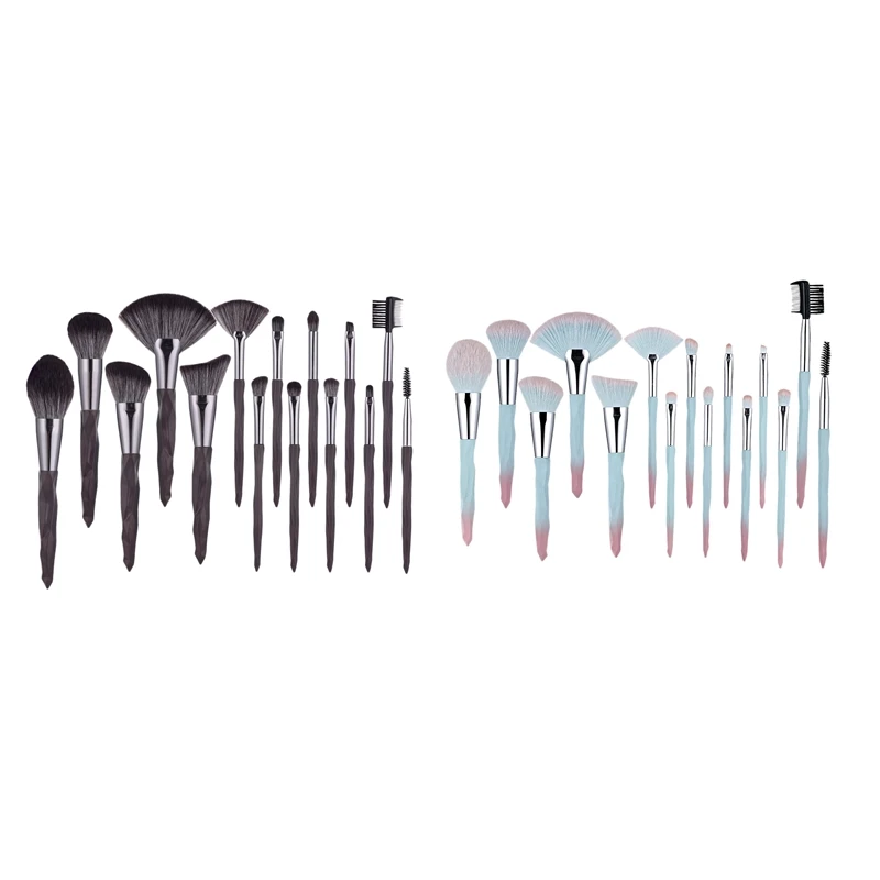 

15Pcs Makeup Brushes Set Cosmetics Face Eye Lip Eyeshadow Eyebrow Professional Make Up Brushes Tool