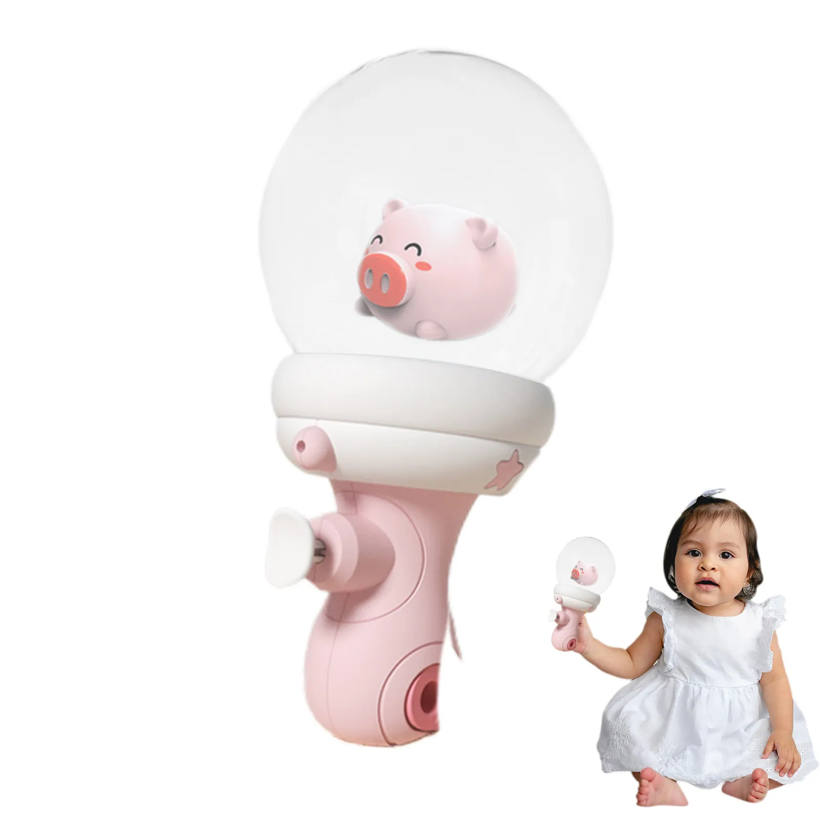 

Water Guns Toy Hippo Pig Children Summer Splashing Water Pressure Toy With Light Water Spray Guns Outdoor Beach Garden Bath