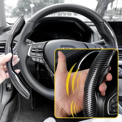 Для Audi A1 A3 A4 A5 A6 A7 A8 Q2 Q3 Q5 Q7 Q8 S4 S3 S5 S6 S8 RS6 RS4 RS3 S-line Крышка рулевого колеса автомобиля из углеродного волокна Auto