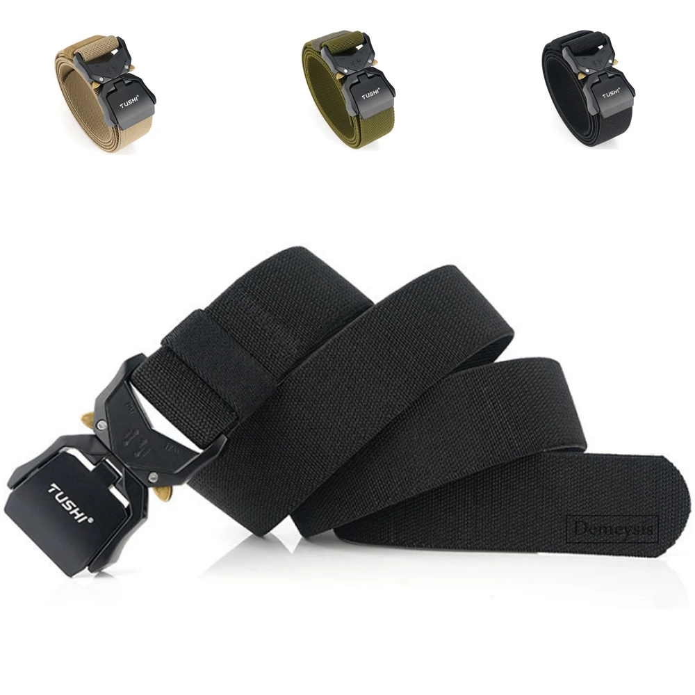 

Outdoor Sport Tactical Belt Military Hiking Rigger 1.5" Nylon Web Work Belt with Heavy Duty Quick Release Buckle