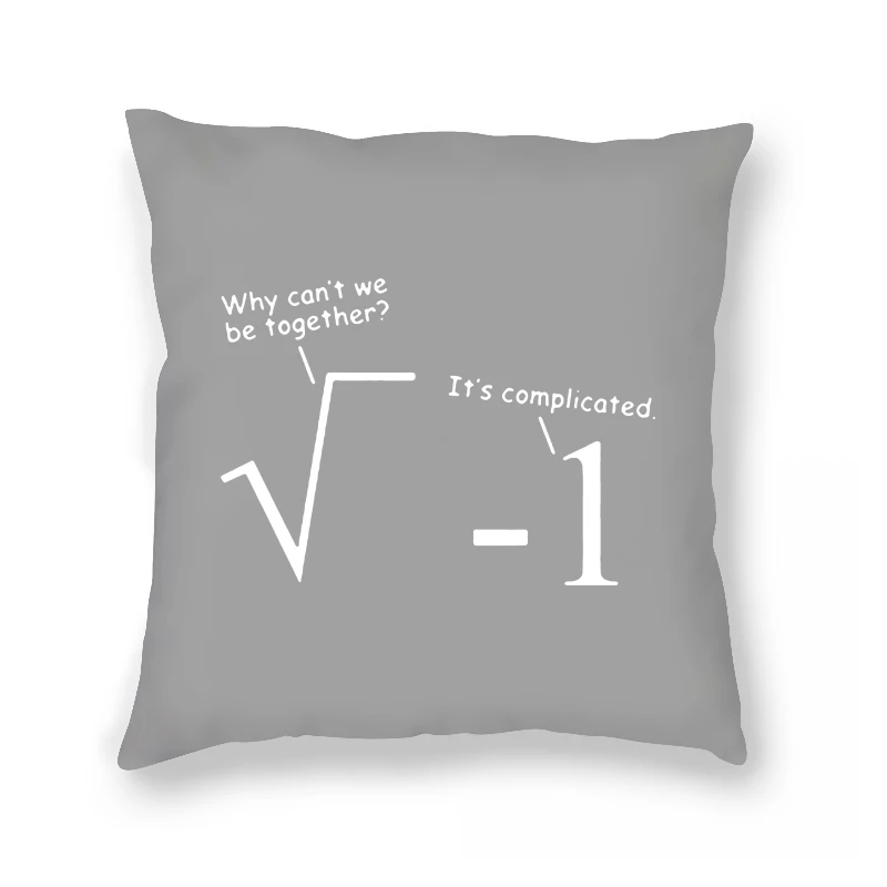 

REM Clothes For Funny Geek Mathematics Joke Print Pillow Case Hip Hop Plus Size