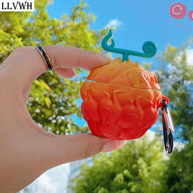 

Earphone Case For Airpods Pro 3 Case Cartoon Silicone Anime Devil Fruit Headphone Protective Soft Cover For Airpods 1 2
