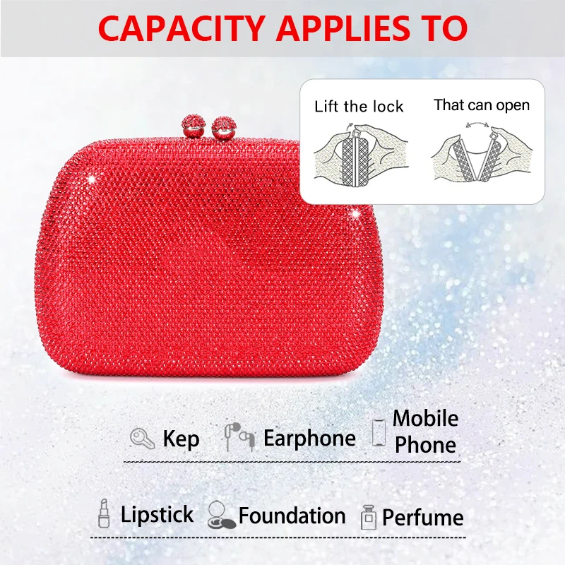 Женская подарочная сумка со стразами