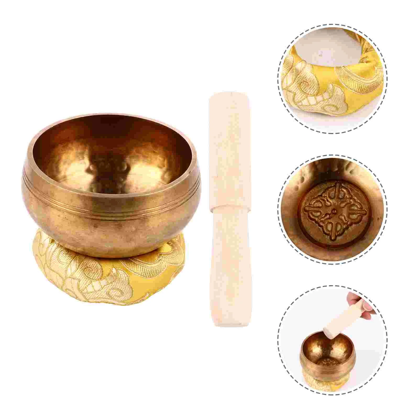 

Bowl Singing Meditation Bowls Tibetan Set Gifts Mindfulness Mind Silent Large Sound Yoga Spiritual Tool Holistic Himalayan