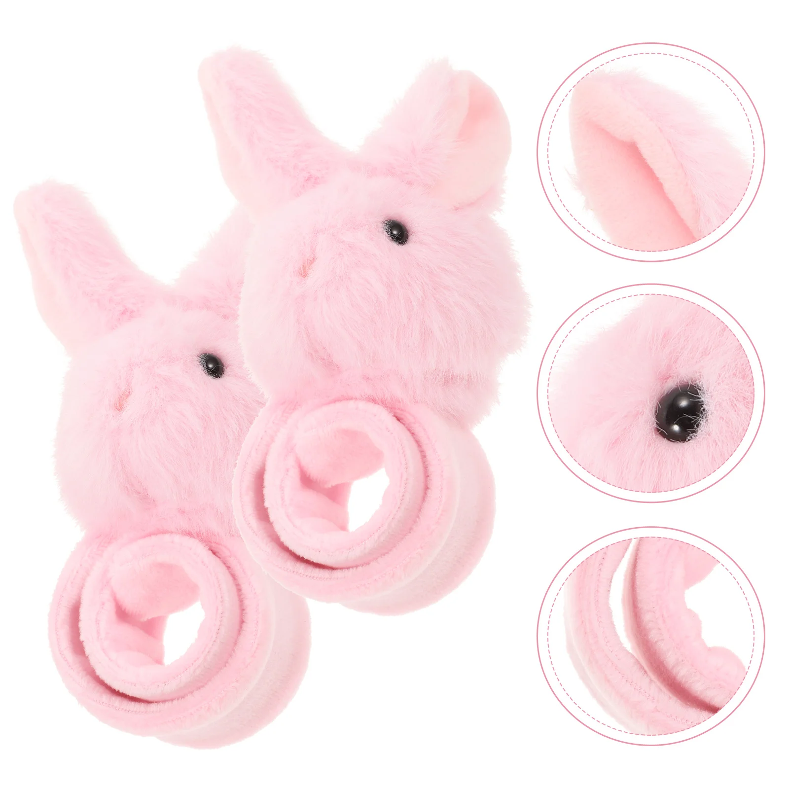 

Plush Ring Animal Slap Bracelets Kids Snap Children Stuffed Animals Party Snaps