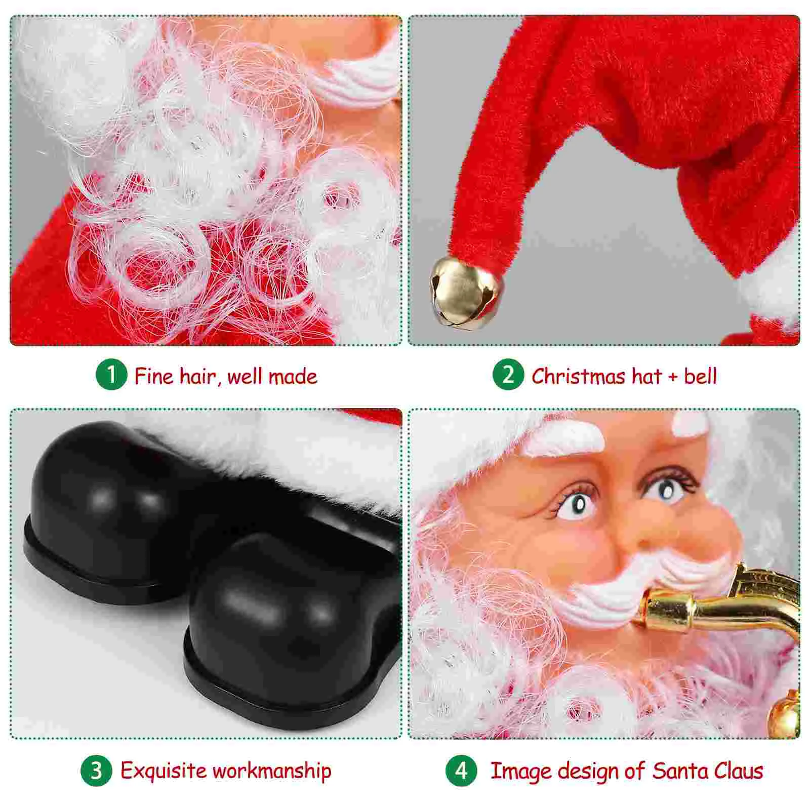 Саксофон в стиле Санта-Клауса подарки для старика рождественские электрические