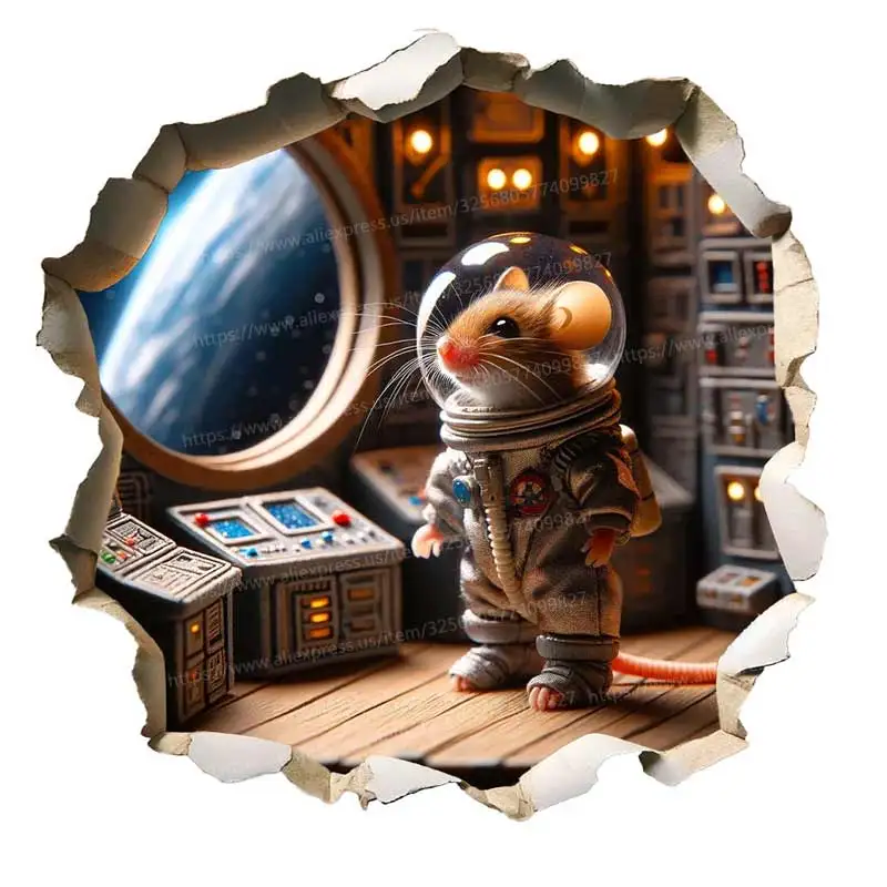 Настенная наклейка с отверстием для мыши M1434