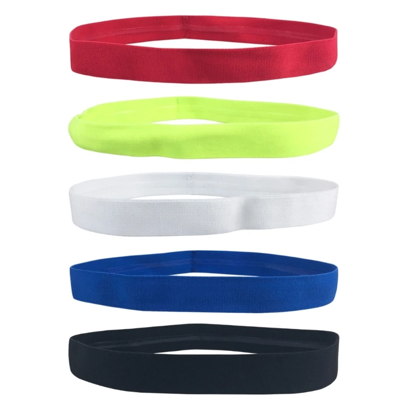 

448D Yoga Hair Bands with Non-Slip Silicone Grip Exercise Hair Sweatbands for Womens