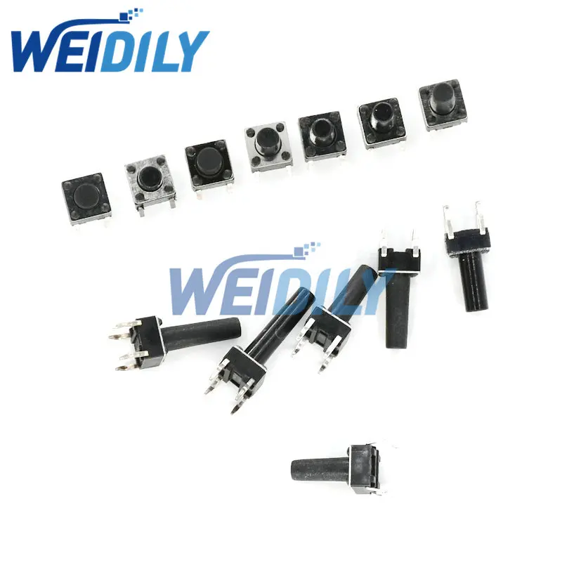 50PCS 6X6X11 DIP Tactile Tact Mini Push Button Switch Micro Momentary 6*6*11mm 4Pins | Switches