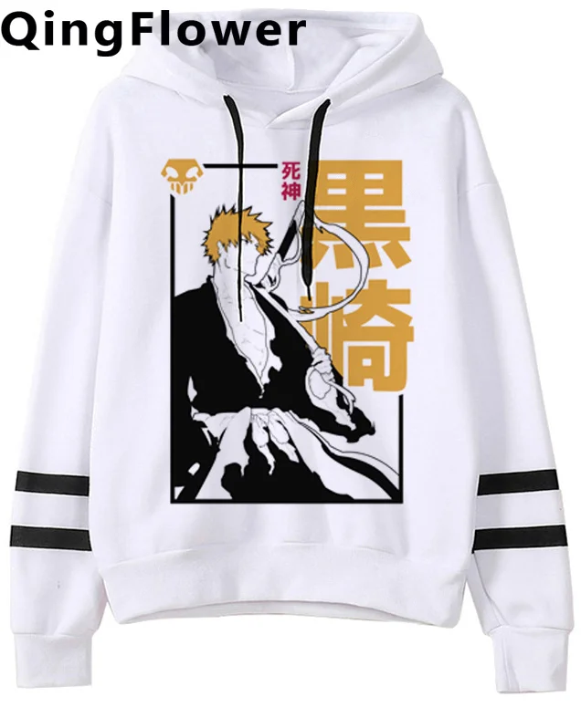 

Bleach hoodies men manga grunge Korea streetwear male clothing printed 2022