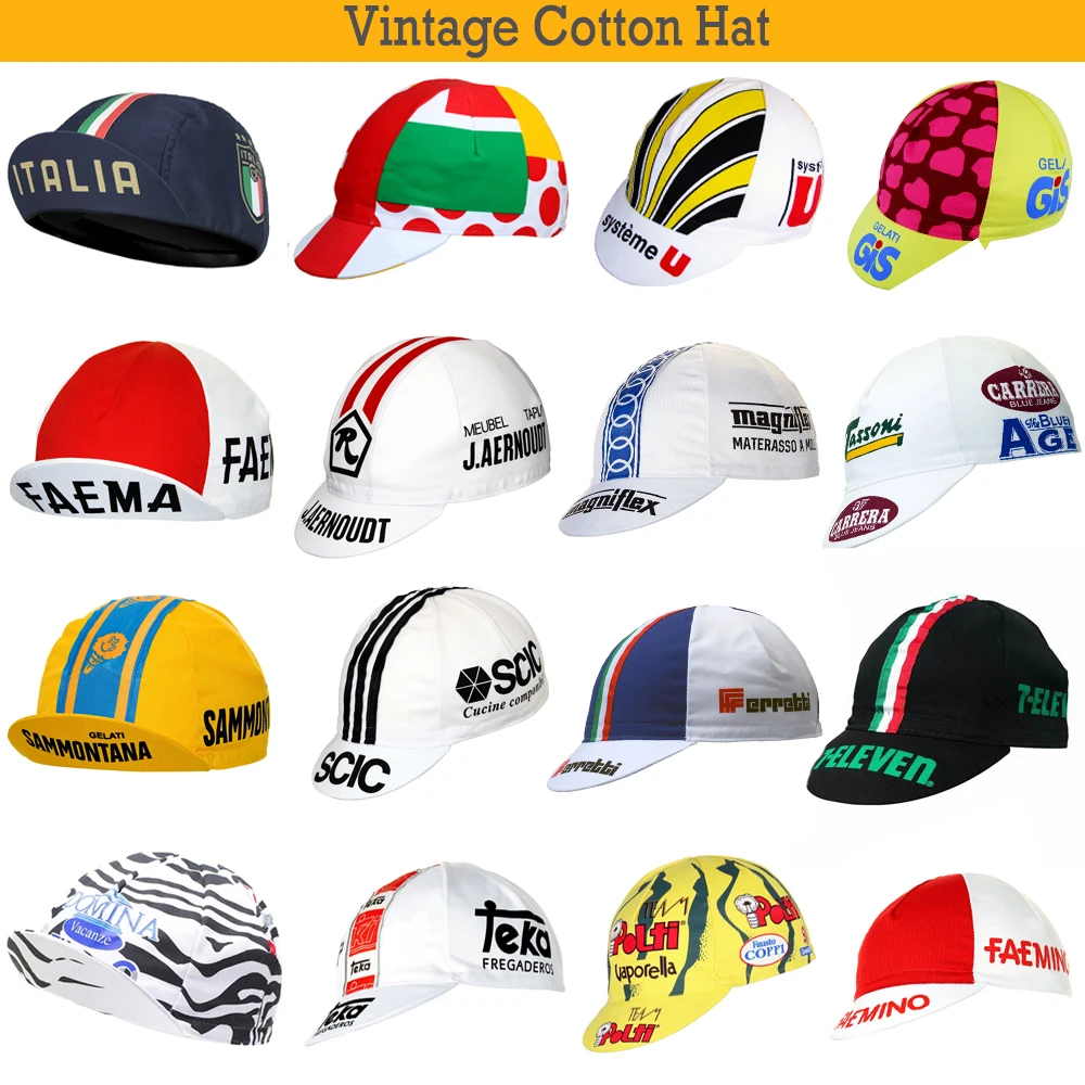 

Хлопковые велосипедные шапки в стиле ретро