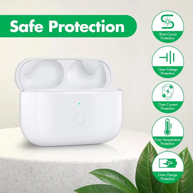 Зарядное устройство совместимое с оригинальным AirPod Pro и 2 чехол для беспроводной