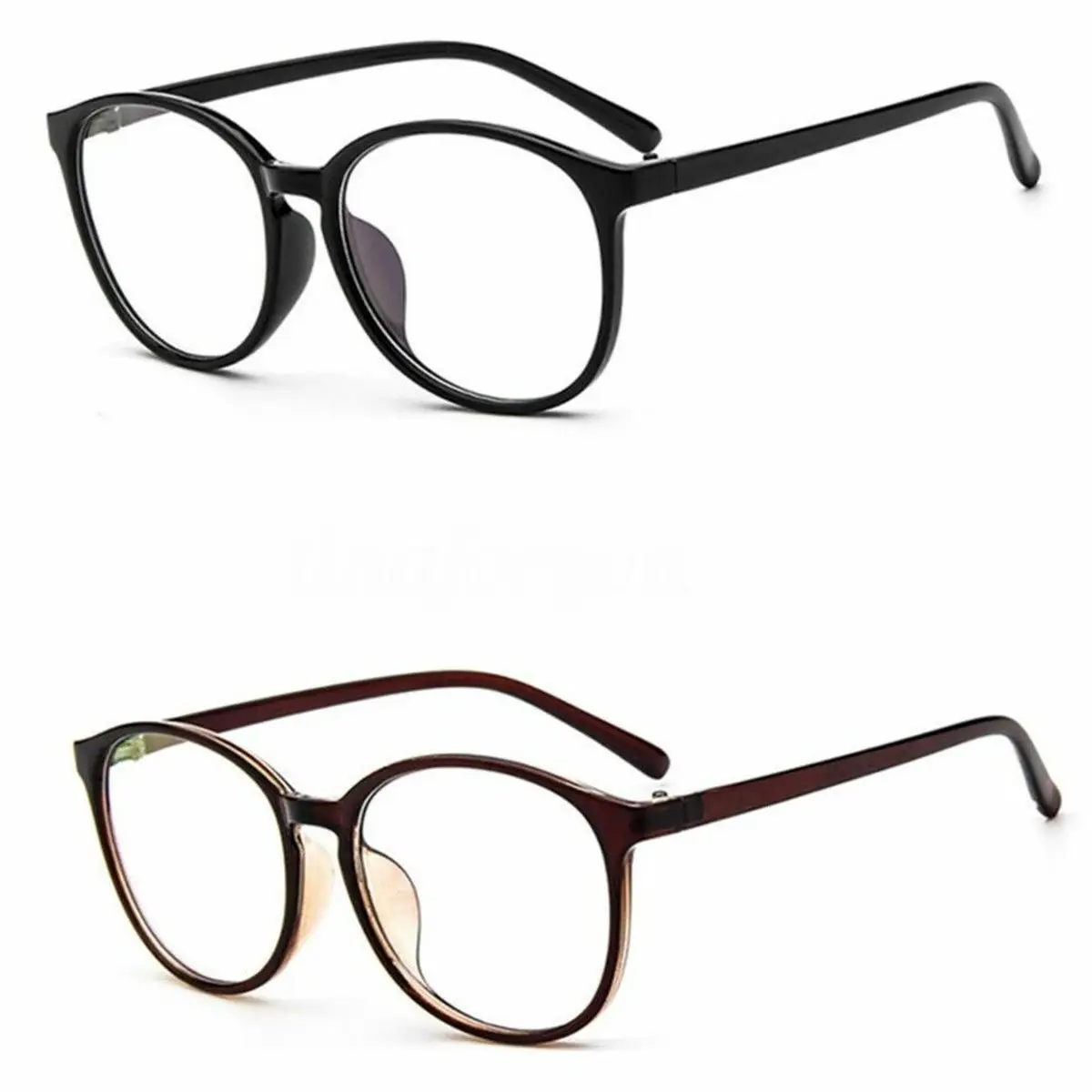 

Fashion Unisex Men Women Clear Plain Lens Large Oval Plastic Frame Glasses Specs