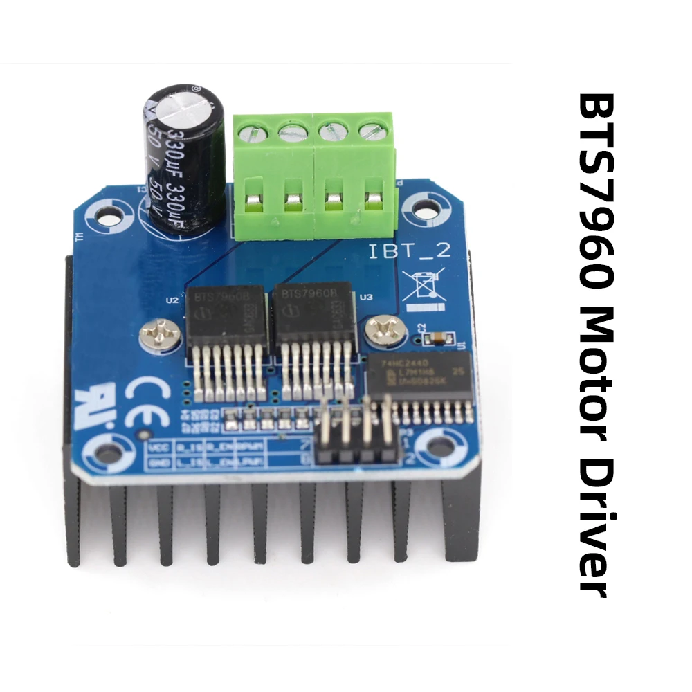 

Двойной модуль двигателя высокой мощности BTS7960 43A H-bridge/smart car/